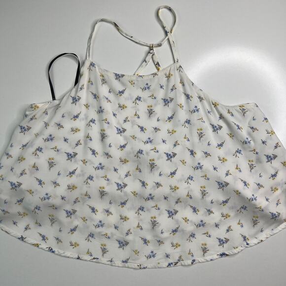 Forever 21 NWT Layer Floral Cami Top Cottagecore Razor Back Fairycore Size M - Picture 14 of 16